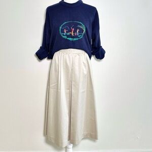Vintage Lands End Khaki Skirt